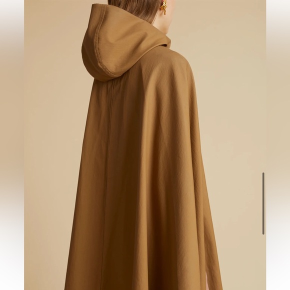 NEW KHAITE THE ROYGEN CAPE Coat in Khaki size M - Picture 6 of 11